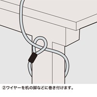 φ4.2x1mPCセキュリティワイヤset(簡易着脱_選択画像02