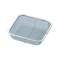135x135x45mmミニ角ざる(ステンレス製)