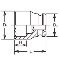 1 inDR/2･5/8 inインパクトソケット(inch)_選択画像03