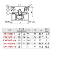 Rc1/2 inボールバルブ(ステンレス製)_選択画像02