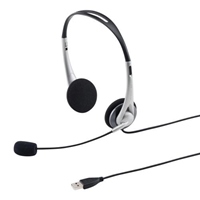 2.1mUSBヘッドセット