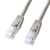 10mLANケーブル(CAT6/つめ折れ防止/Lグレー