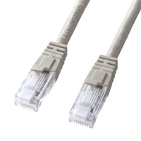 50mLANケーブル(CAT6/爪折防止/ライトグレ-