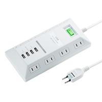 AC125V/4Vタップ(USB充電ポート4個付)