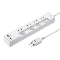 AC125/14Aタップ(USB充電口付/個別スイッチ