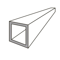 10x10mmx1mアルミ角パイプ(銀/つや消/5本)_選択画像02