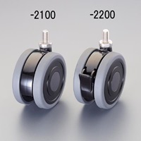 100キャスタ(ツイン/TPE/ブレーキ/SUSネジ)