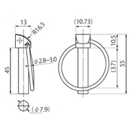 8.0×45mm リンチピン(三価ホワイト/3本)_選択画像03