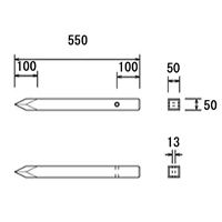 50x50x550mm 角杭(穴あり)_選択画像04