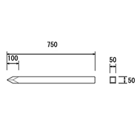 50x50x750mm 角杭(穴なし)_選択画像04