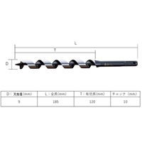9.0x185mm 木工用ドリルビット(SDSプラス)_選択画像03