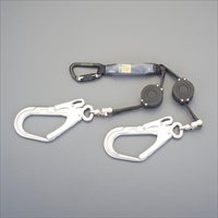 墜落制止用器具用ツインランヤード(巻取式)