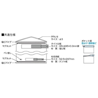 785x 750mm 安全掲示板(防雨型/緑)_選択画像02