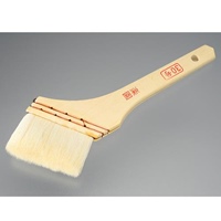 84mm 合成樹脂塗料用薄口刷毛(山羊毛/筋違)
