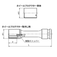 1/2DRx21ホイルナット用インパクトソケット_選択画像04