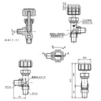 R1/8 inxR1/8 inニードルバルブ(アングル型_選択画像04