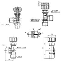 R3/8 inxR3/8 inニードルバルブ(アングル型_選択画像04
