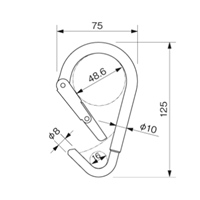 φ48.6mm/ 8mm シートフック(単管用/2個)_選択画像04