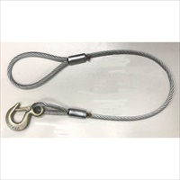 0.5t x2mフック付ワイヤー(片アイ/ラッチ付_選択画像02