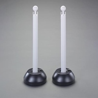 255x837mm チェーンスタンド(白/2本)