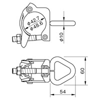 φ42.7/48.6mm リング付クランプ(単管用)_選択画像04