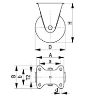 100mm　キャスター(固定金具)_選択画像02