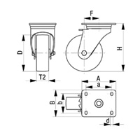 100mm キャスター(自在金具)_選択画像02
