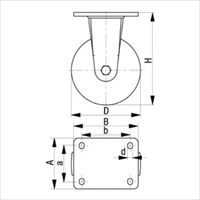 125mm　キャスター(ナイロン車輪･レール用)_選択画像02