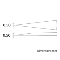0.5x120mm精密用ピンセット(エポキシコート_選択画像04