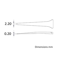 2.2x125mm精密用ピンセット(エポキシコート_選択画像04