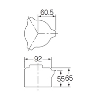 φ92x65mm 流し台トラップ用防臭ワン_選択画像03