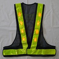 LED安全ベスト(紺/黄)