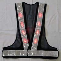 LED安全ベスト(紺/白)