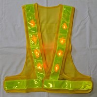 LED安全ベスト(黄/黄)