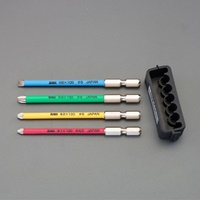 4本組+-細軸ドライバービット(ショート防止