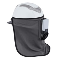 [単3x3本]送風ファン(ヘルメット用/たれ付)