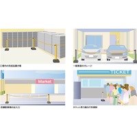 300x300x872チェーンスタンド(内蔵式x2）_選択画像03