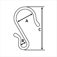 48.6 単管パイプフック(ネット用/被覆/5個)_選択画像03