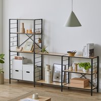 760x345x1592連結式スチールラック(木天板)_選択画像02