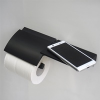 トイレットペーパーホルダー(棚付/マット黒_選択画像03