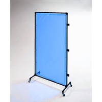 1000x2150mm 溶接作業フェンスセット(青)