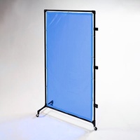 1000x2150mm 溶接作業フェンスセット(青)
