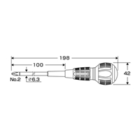 #2x100mm [+]ビスブレイク電工ドライバー_選択画像04