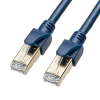 15.0m LANケーブル(CAT6A･半田式)[ネイビ-]