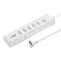 AC100V/14A/3mタップ(USB充電ポート5個/白