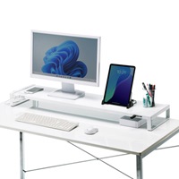 1000x257x89mmモニタースタンド(USBハブ白_選択画像03