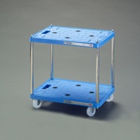 600x410x495/二段/80kgツールワゴン(樹脂製