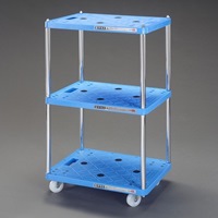 600x410x495/三段/70kgツールワゴン(樹脂製