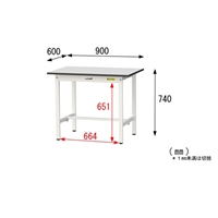 900x600x740ワークテーブル(防塵室対応)_選択画像04