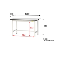 1200x600x740ワークテーブル(防塵室対応)_選択画像04